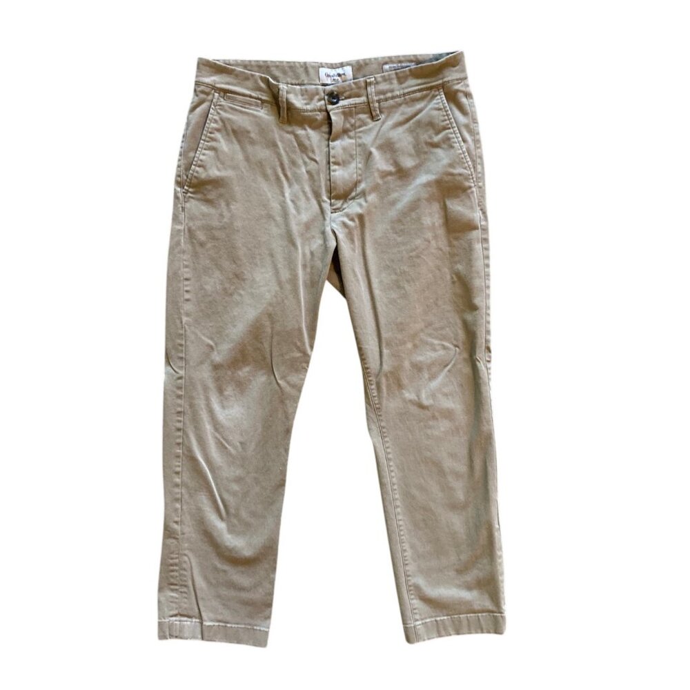 Men's GOODFELLOW & CO Hennepin Chino Athletic Fit Pants KHAKI 32 W x 30 L